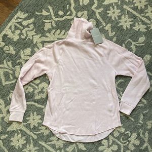 Everlane organic cotton waffel turtleneck new with tags pink